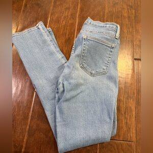 Just black denim ankle jeans